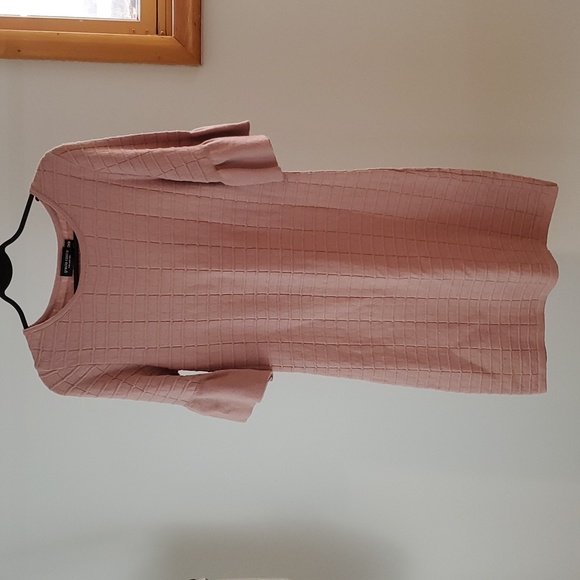 Dusty Pink Sweater Dress - Picture 1 of 4